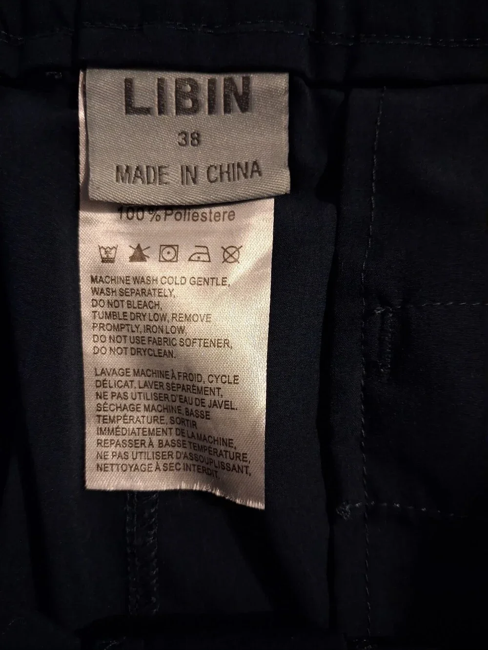 Golf Pants Blue Size 38